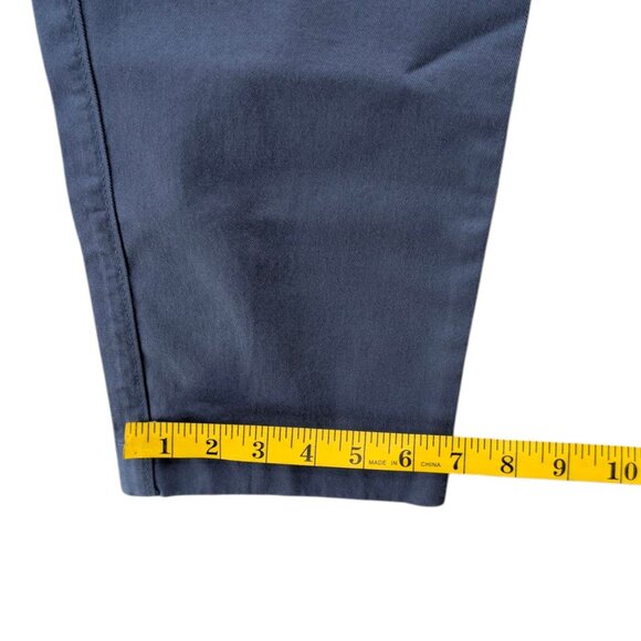 J.CREW Flex Straight Chinos Mens Blue Flat Front Stretch Pants Size 29x32 - Picture 11 of 11